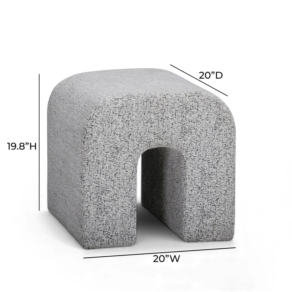 Desi Woven Performance Fabric Ottoman
