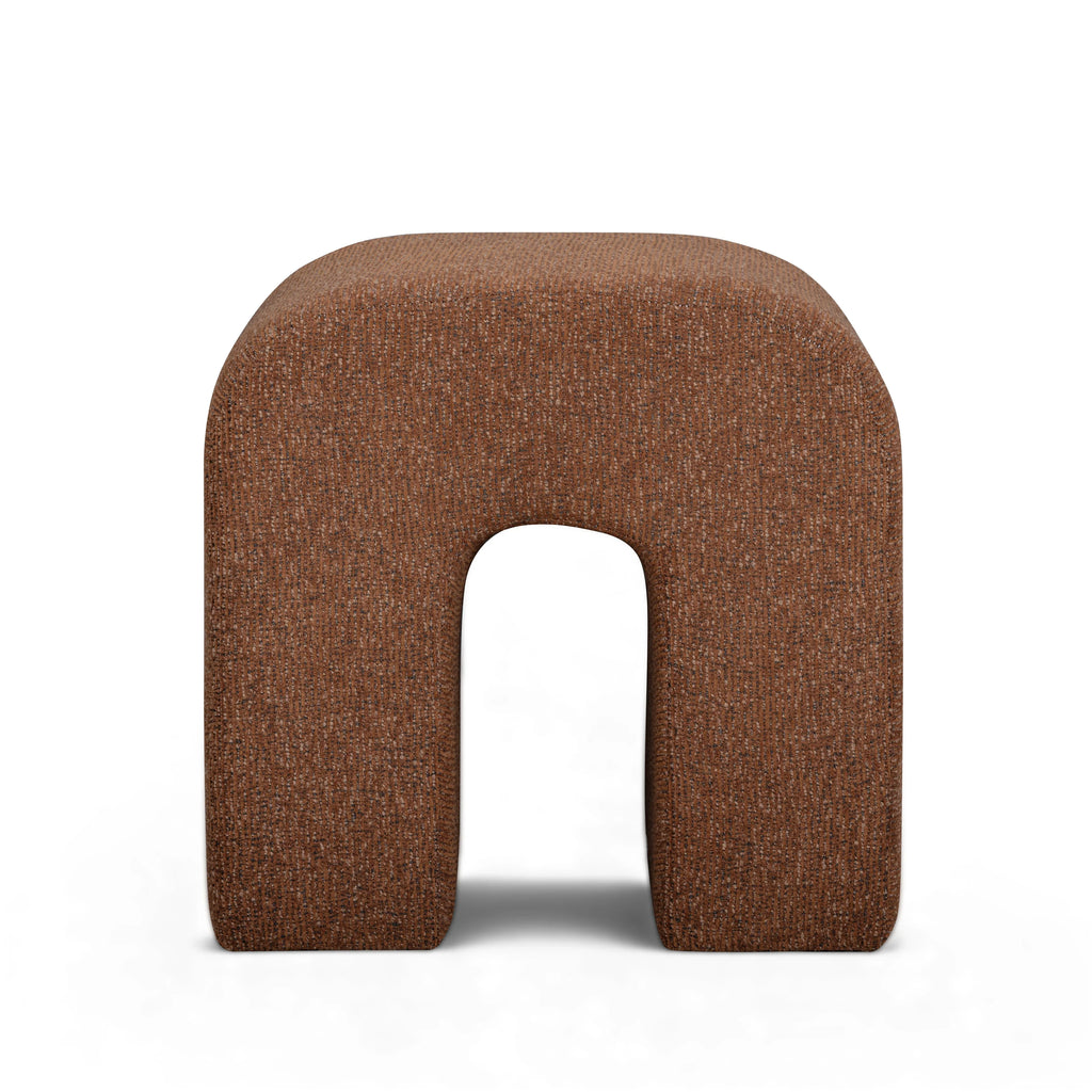 Desi Woven Performance Fabric Ottoman