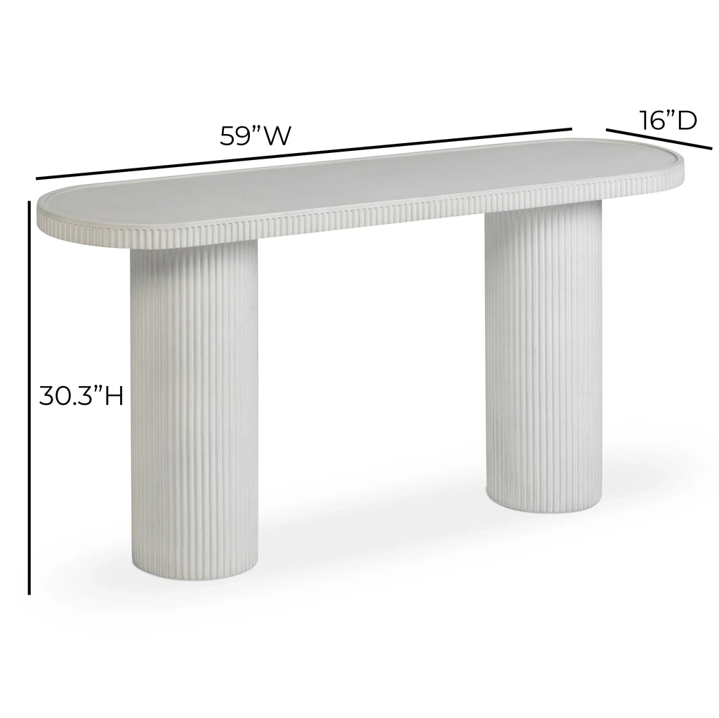 Darcy 59" Concrete Indoor/Outdoor Console Table