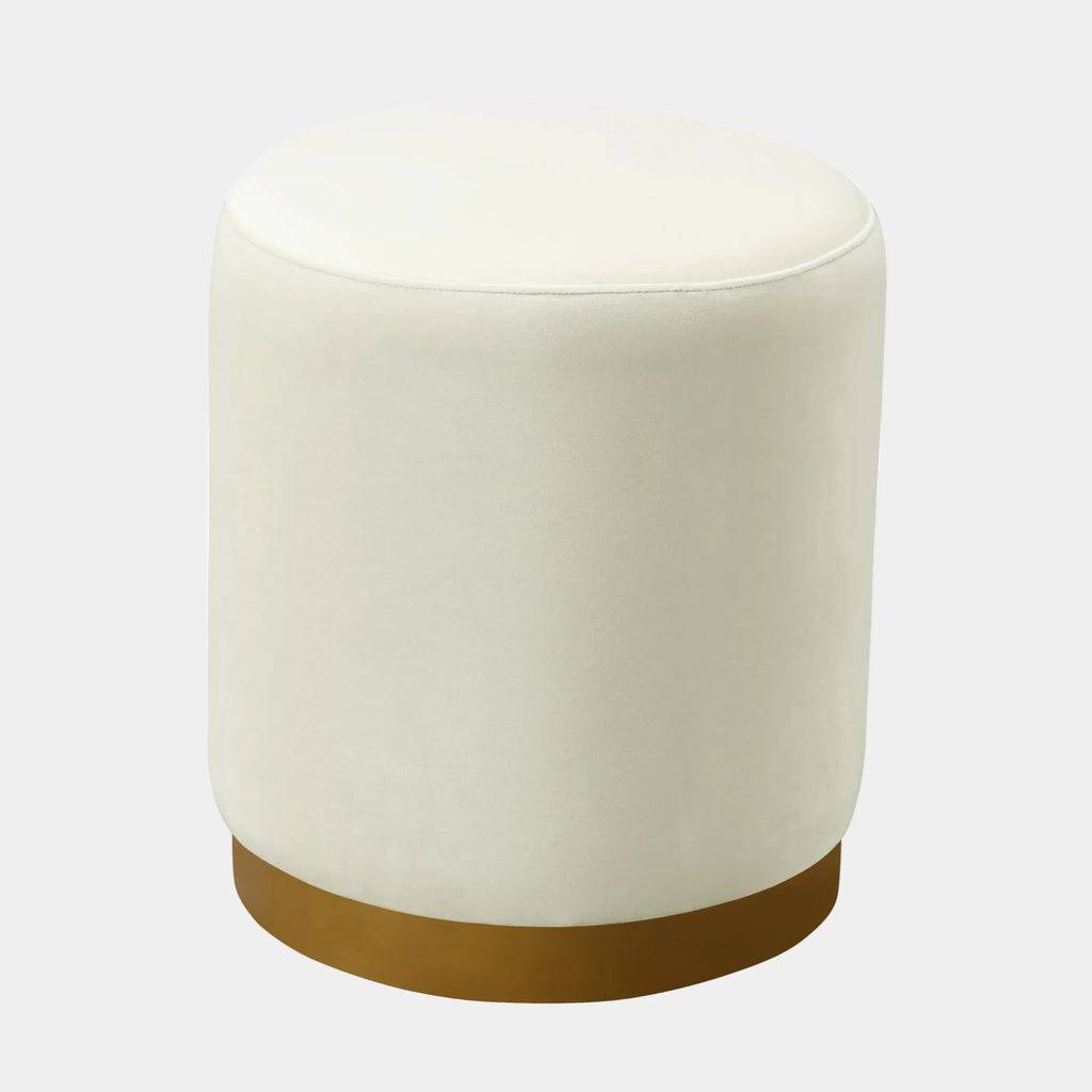 Opal Performance Velvet Ottoman