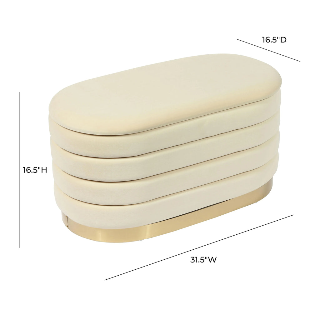 Lillian 31.5" Performance Velvet Storage Bench