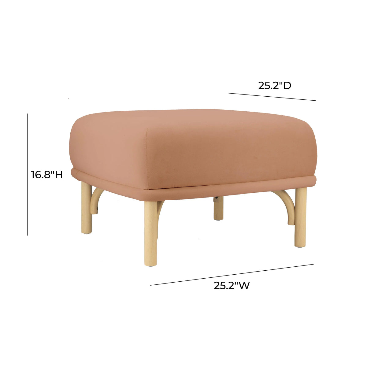 Desiree Performance Velvet Ottoman