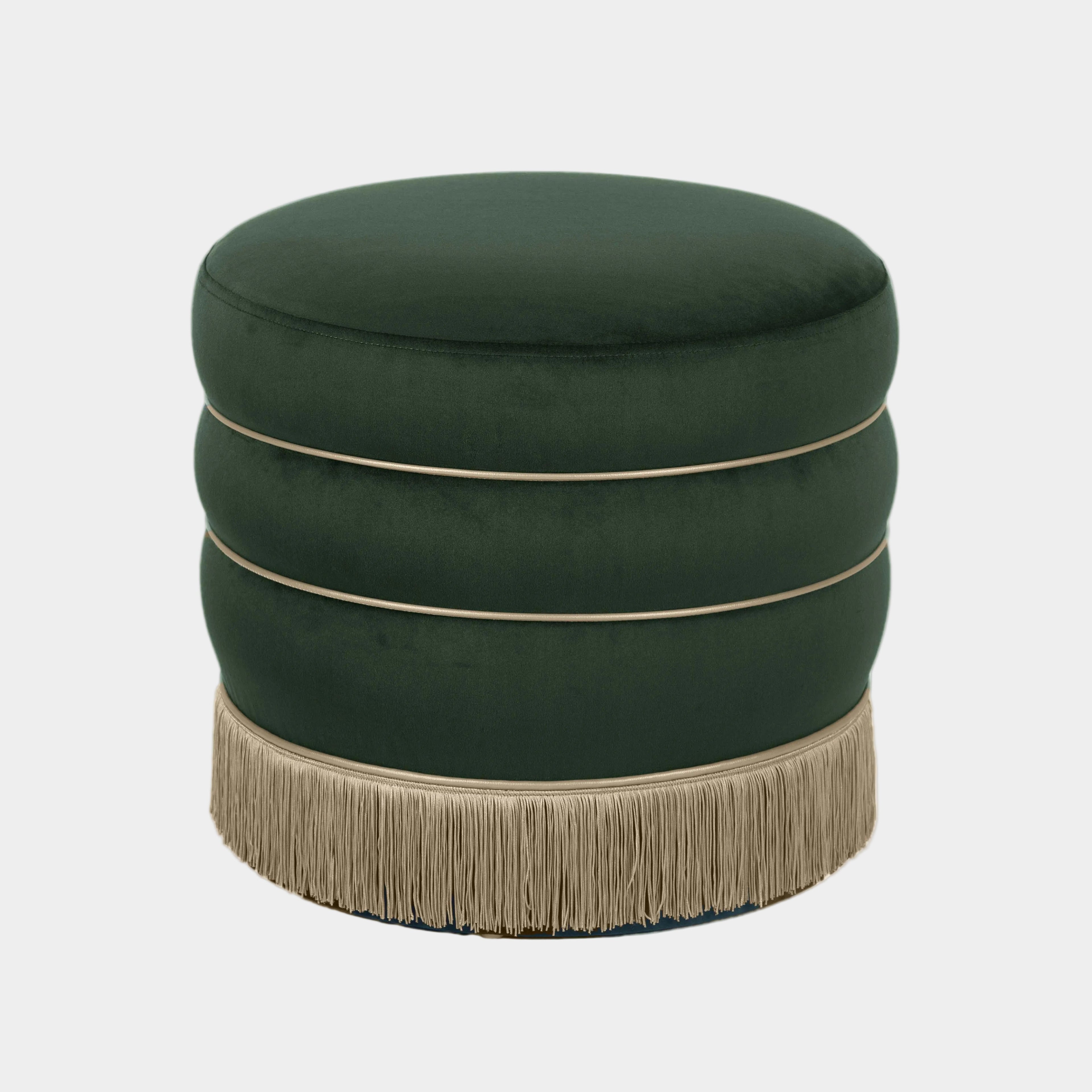 Lakka Performance Velvet Ottoman