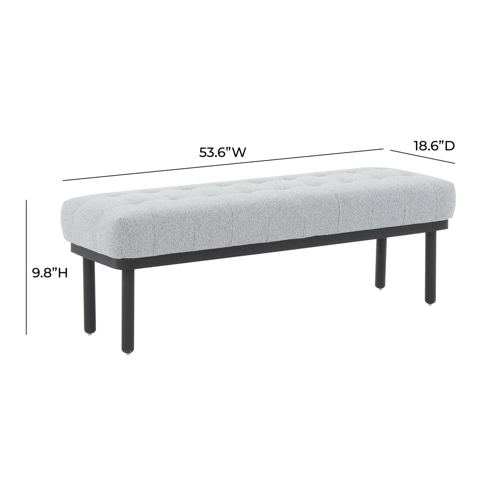 Olivia 53" Performance Boucle Bench