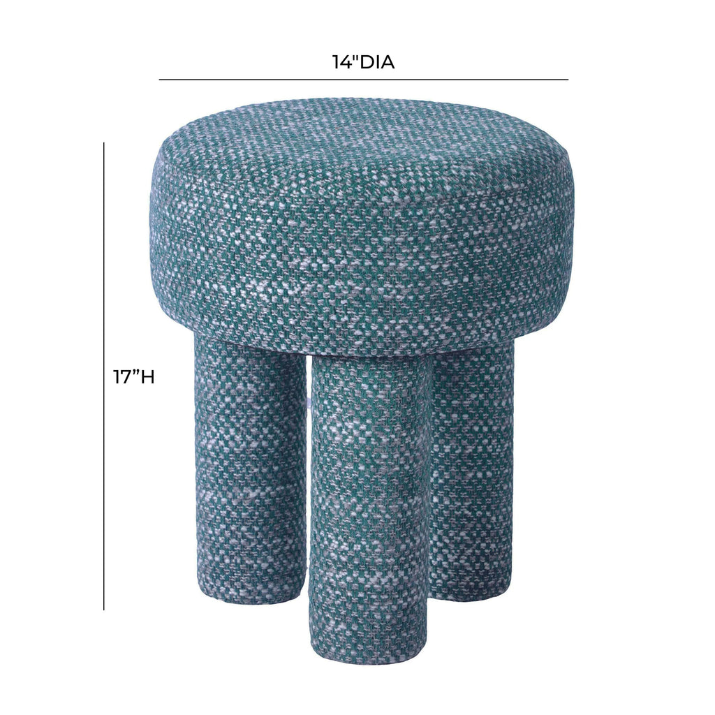 Claire Nubby Performance Fabric Accent Stool