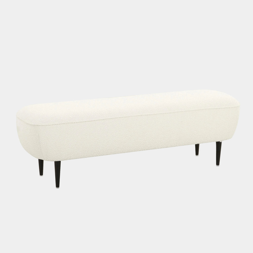 Denise 51" Cream Performance Boucle Bench