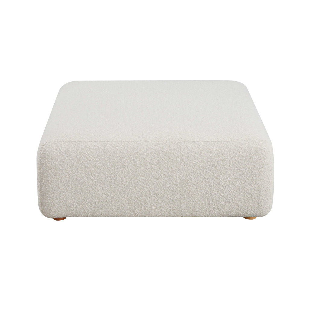 Hangover Cream Performance Boucle Ottoman