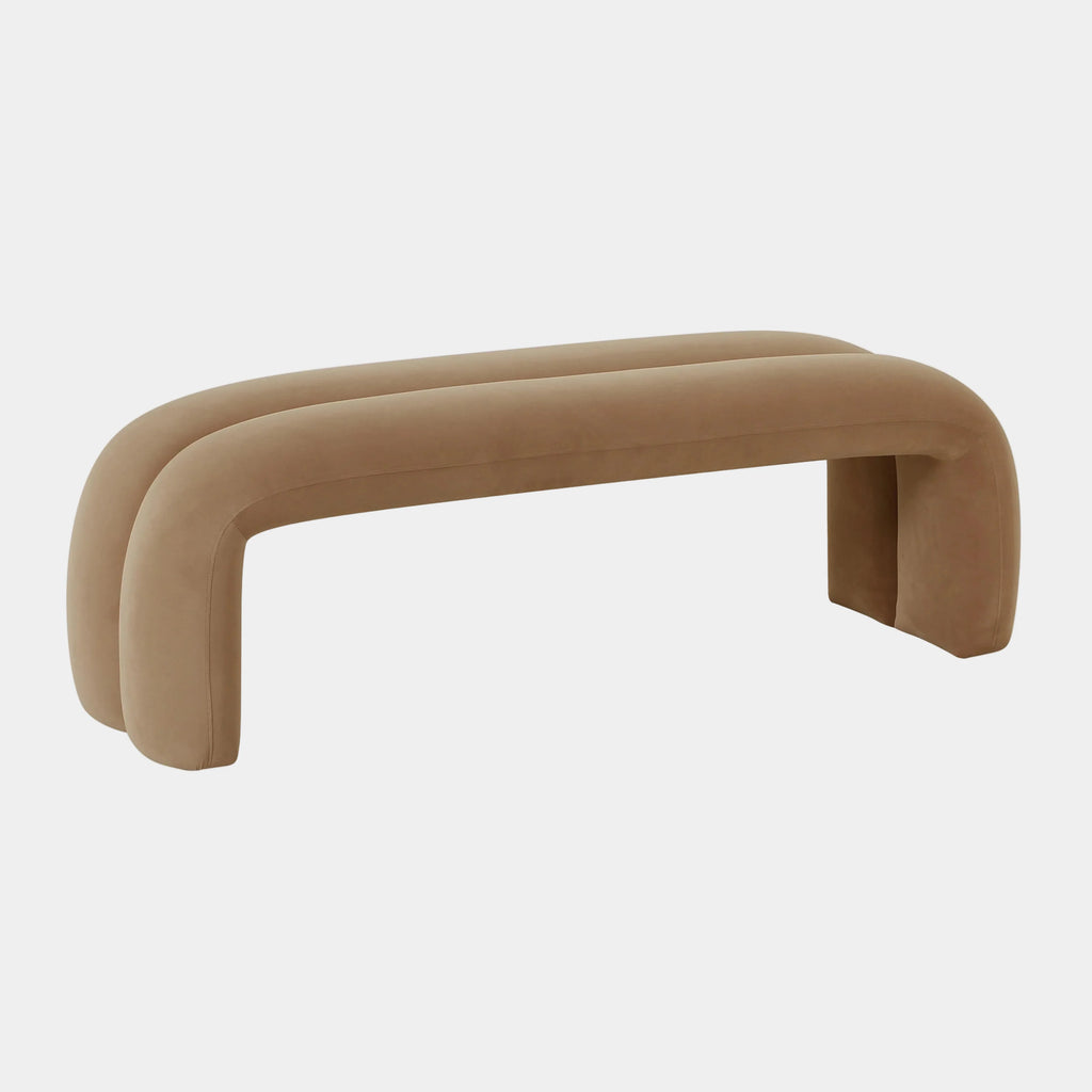 Leigh 56" Performance Velvet Channeled Bench