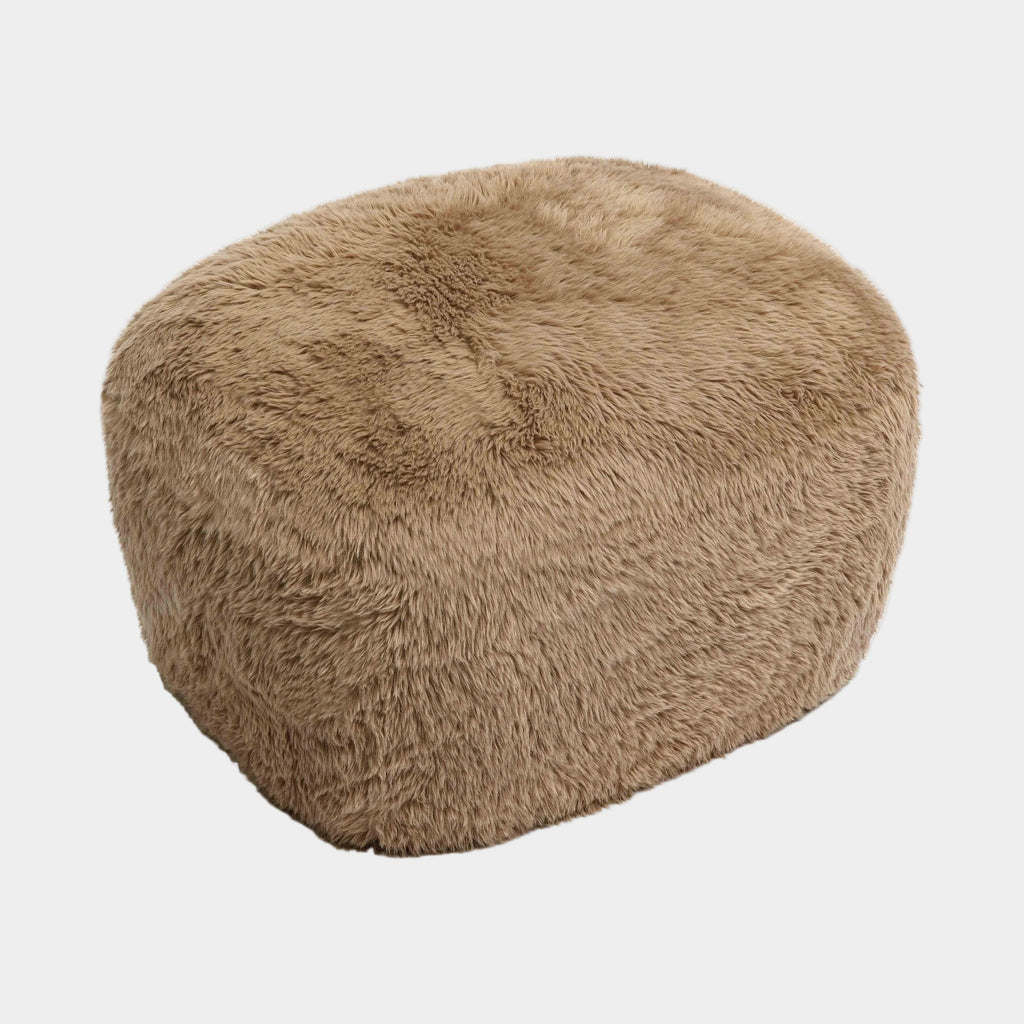 Britt Contract-Grade Vegan Shearling Ottoman