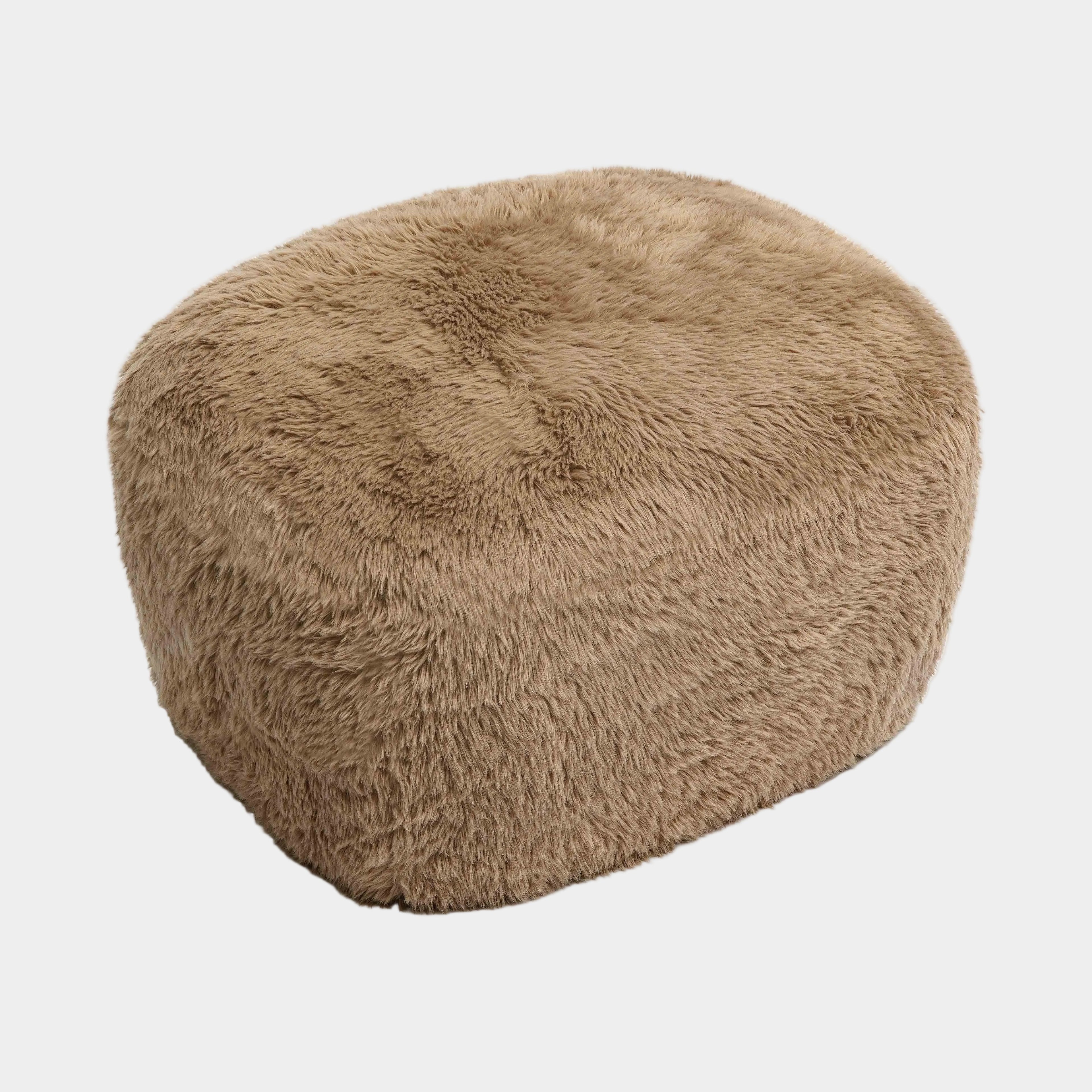 Britt Contract-Grade Vegan Shearling Ottoman