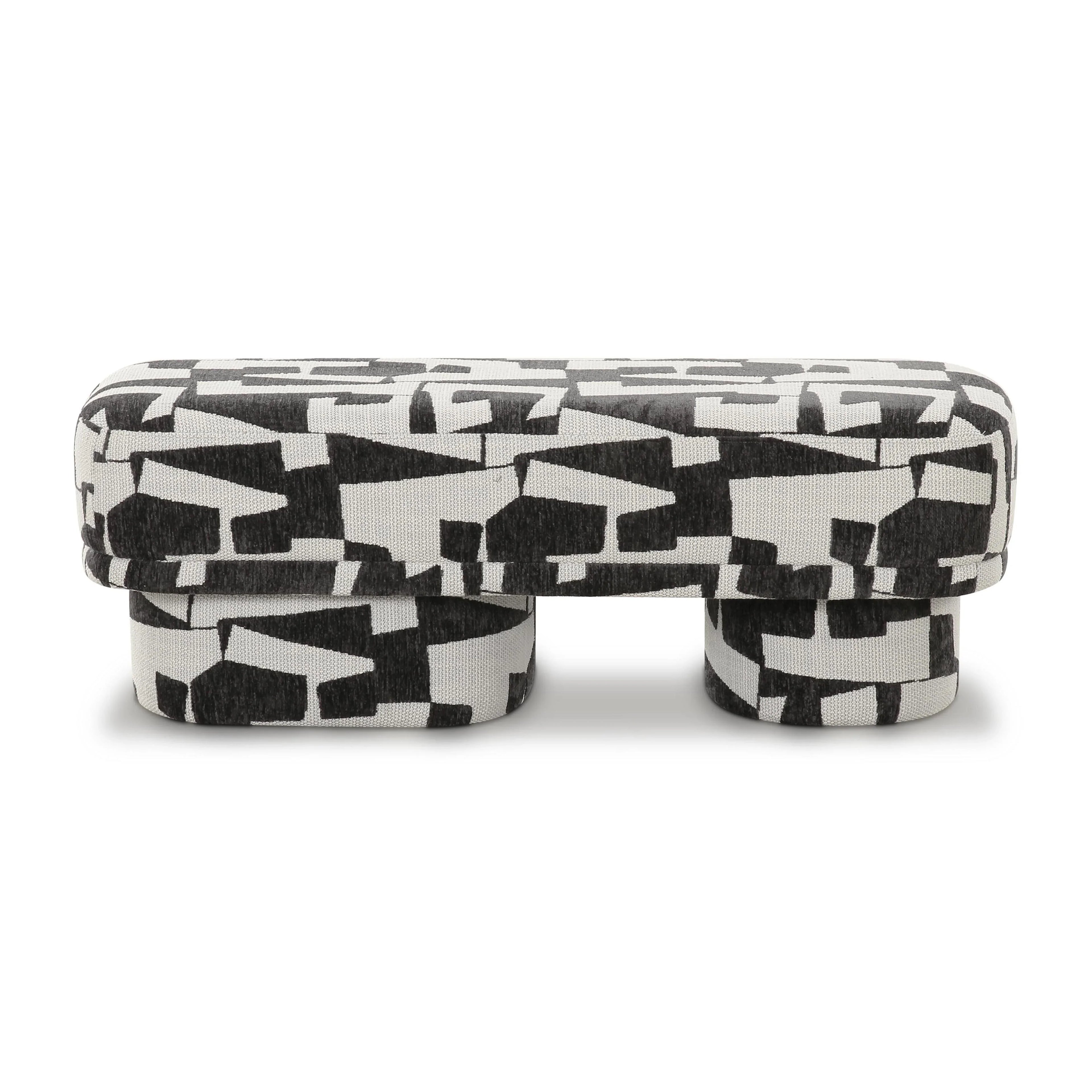 Lena 47" Performance Jacquard Bench