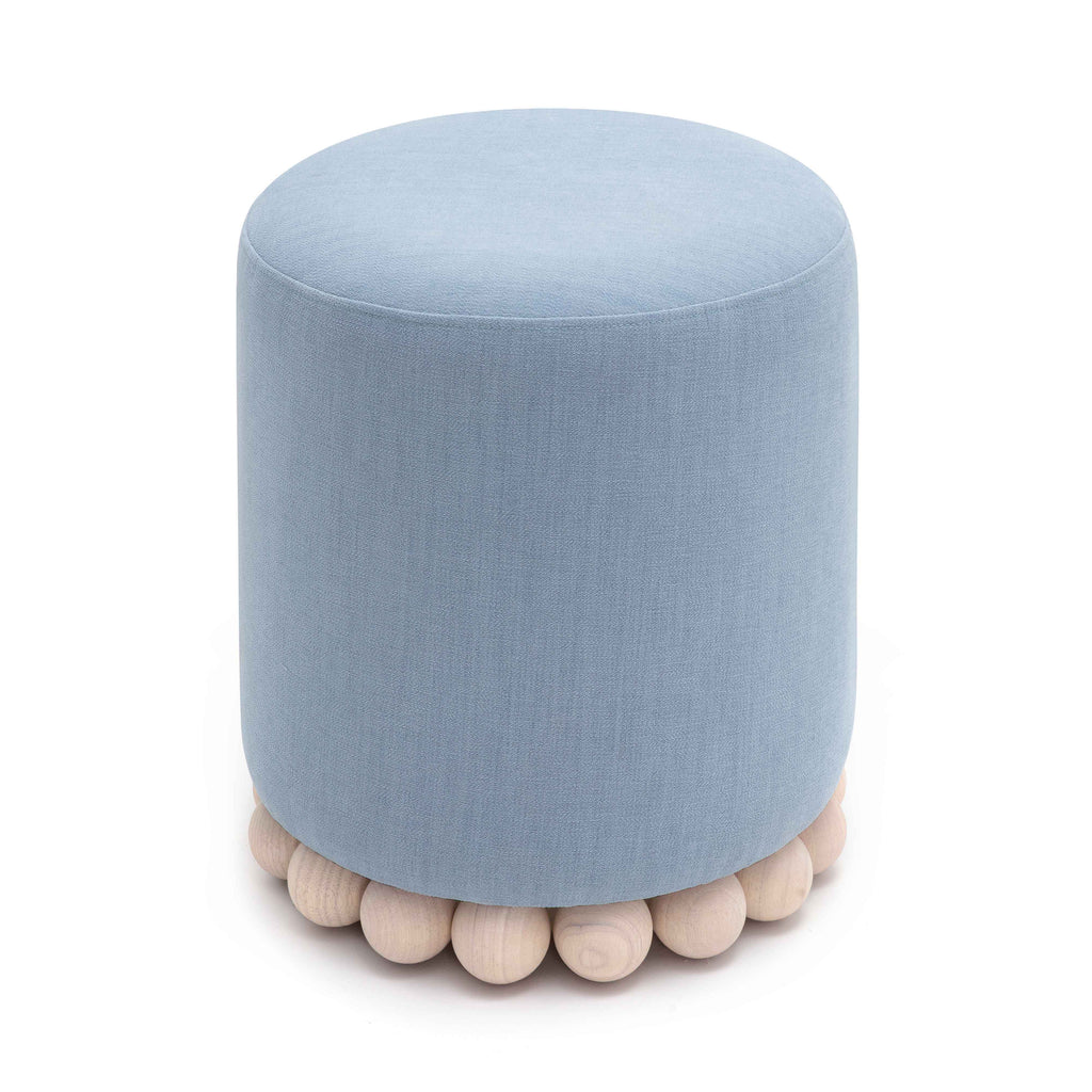Dex Upcycled Performance Fabric Ottoman
