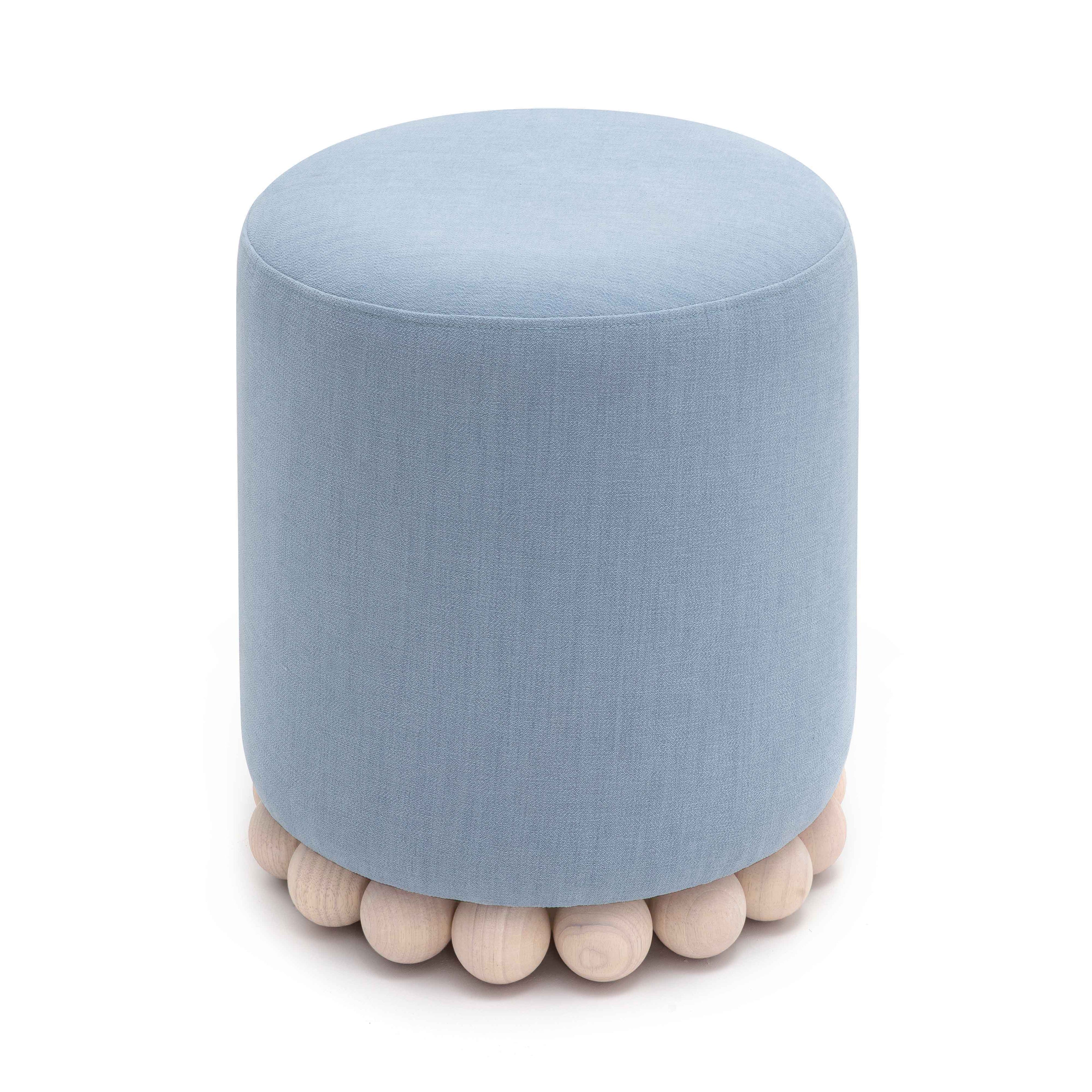 Dex Upcycled Performance Fabric Ottoman