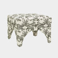 Raji Leopard Performance Jacquard Ottoman