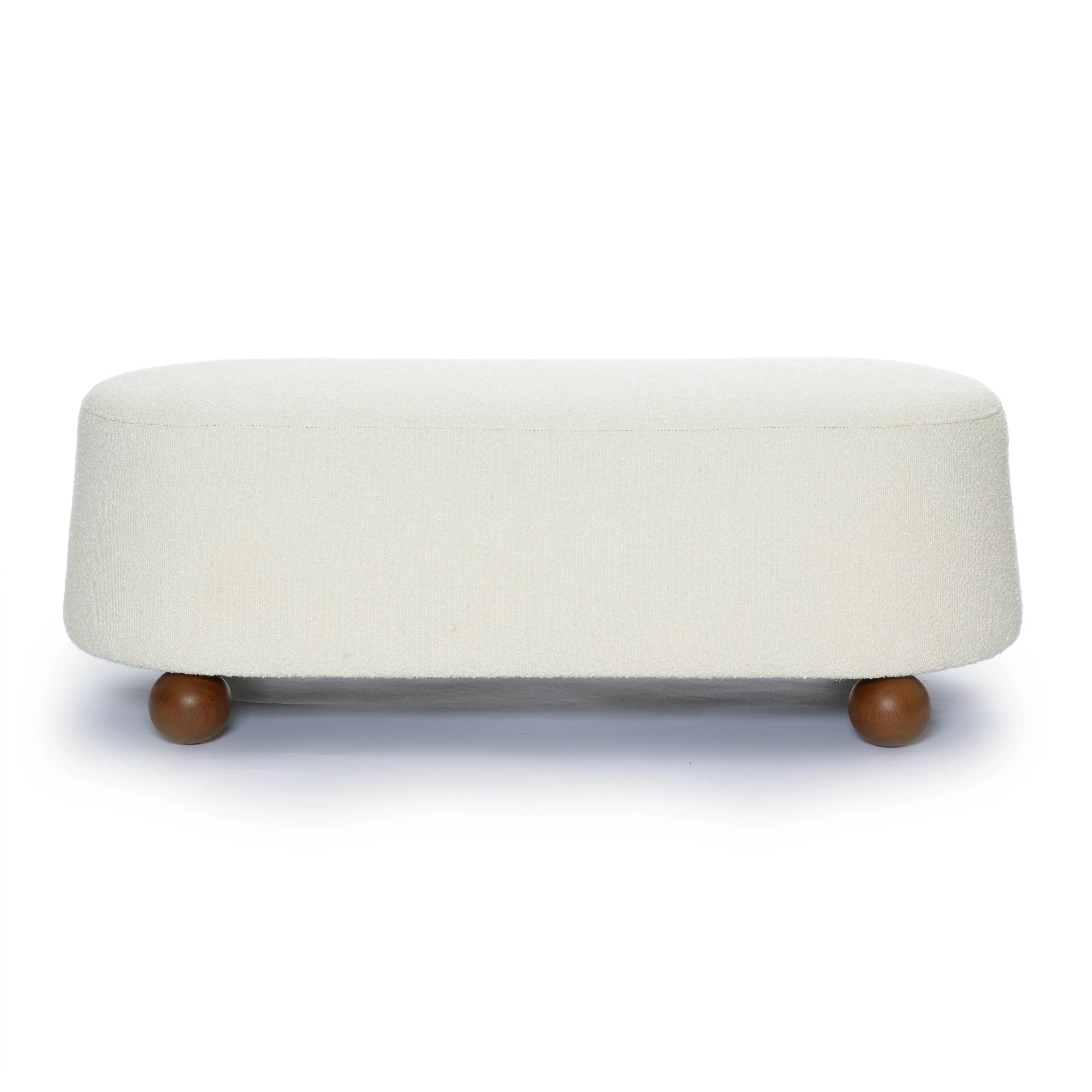 Jaine 48" Performance Boucle Large Ottoman