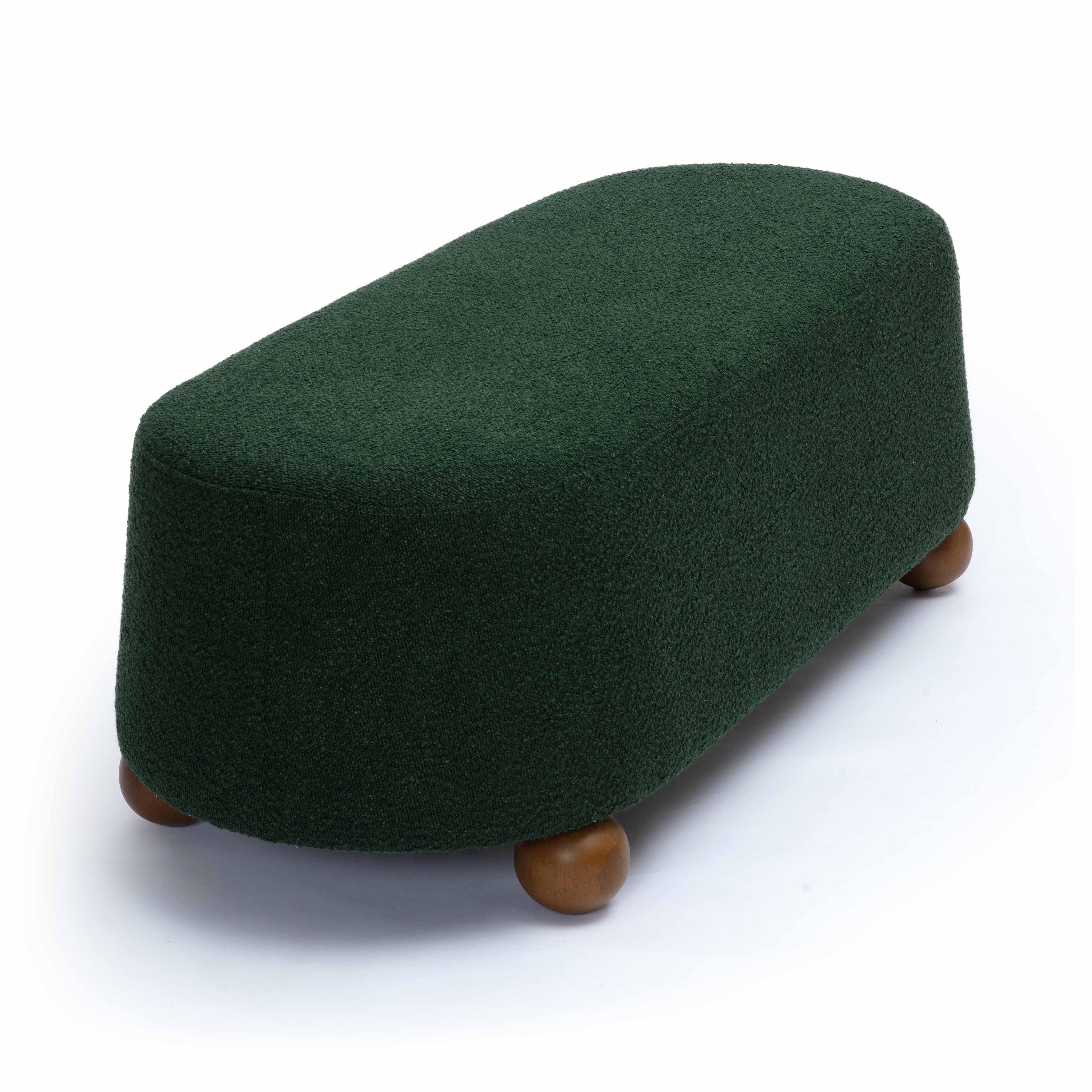 Jaine 48" Performance Boucle Large Ottoman