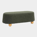 Jaine 48" Contract-Grade Faux Mohair Large Ottoman