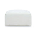 Mindy Performance Chenille Basketweave Ottoman
