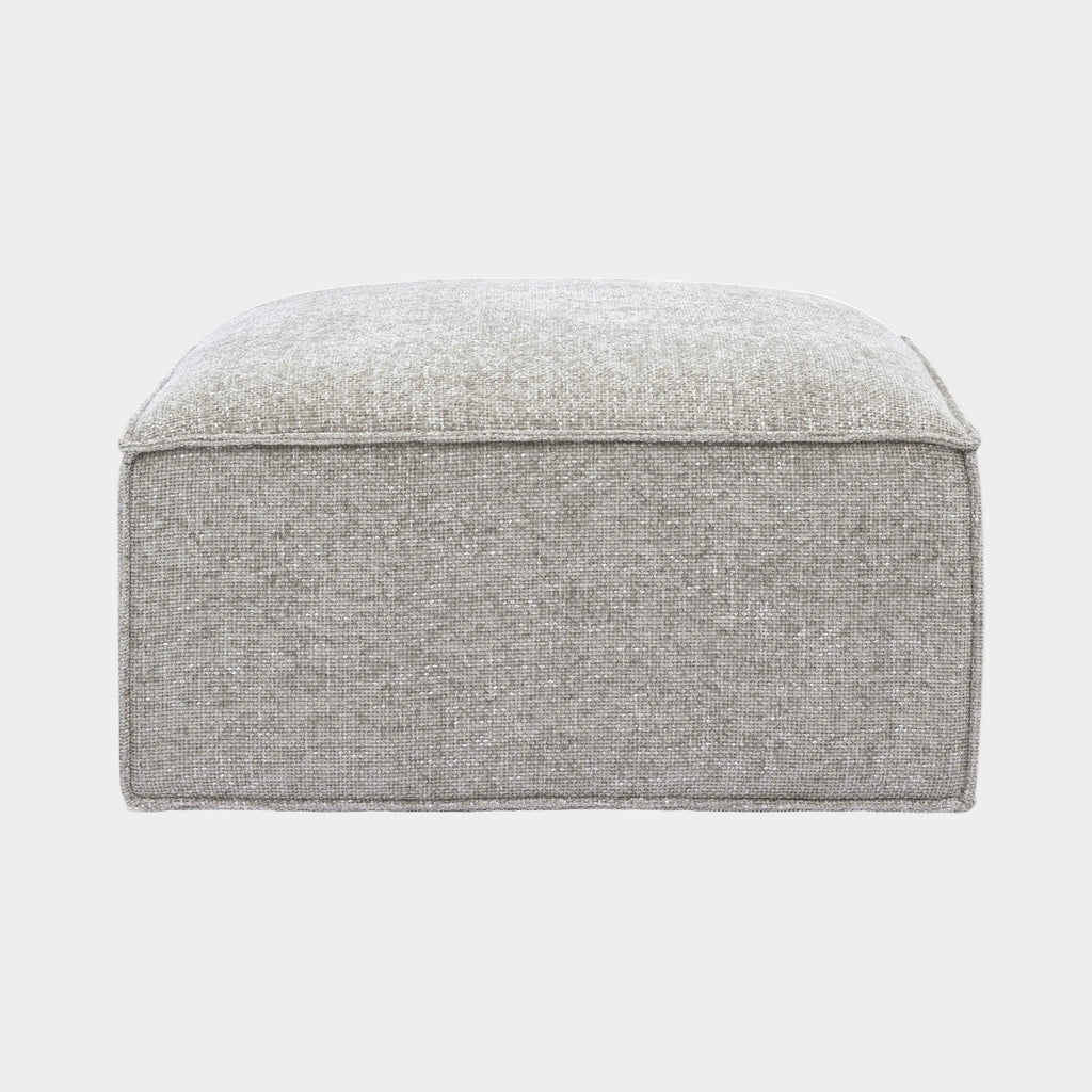 Mindy Performance Chenille Basketweave Ottoman