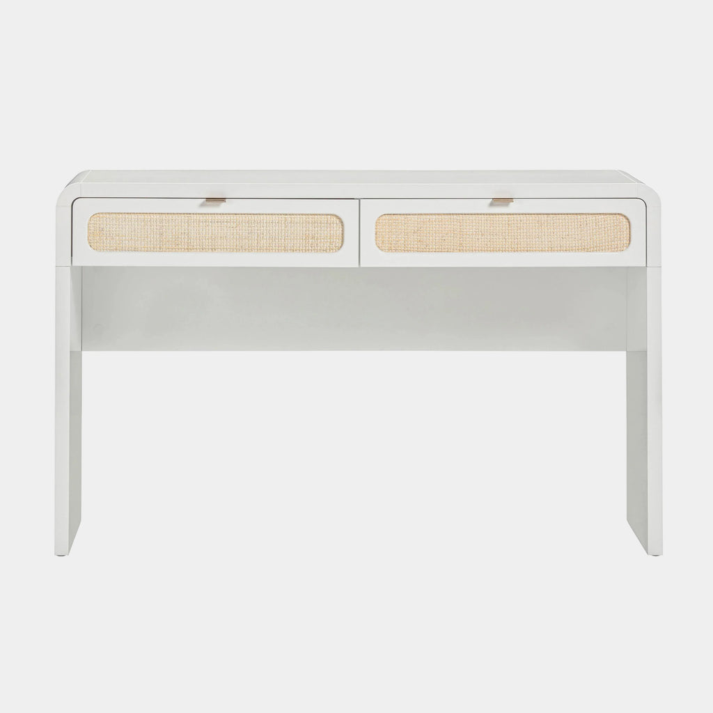 Patty 48" Rattan 2-Drawer Console Desk