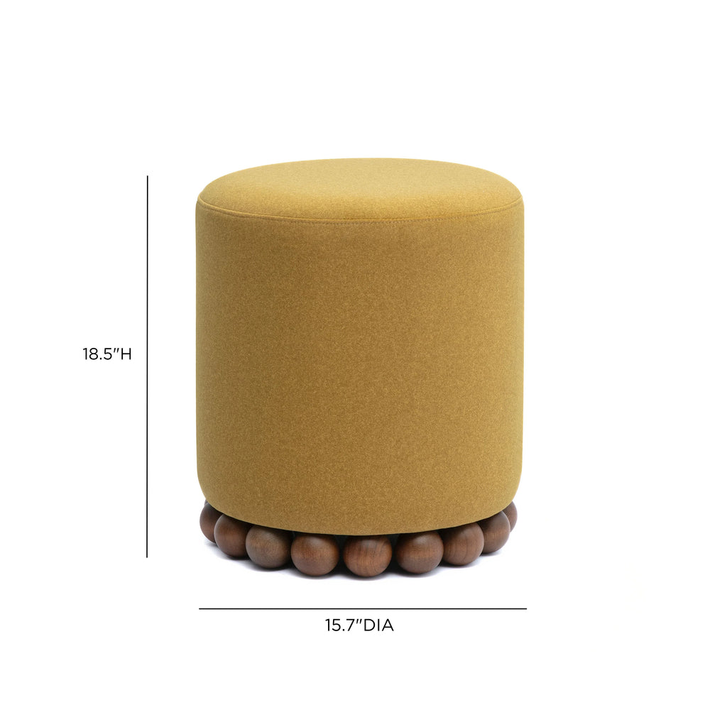 Dex Performance Vegan Mohair Ottoman