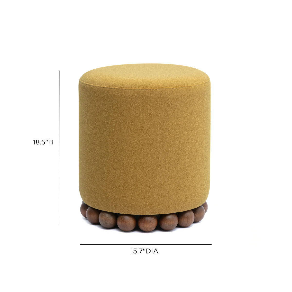 Dex Performance Vegan Mohair Ottoman