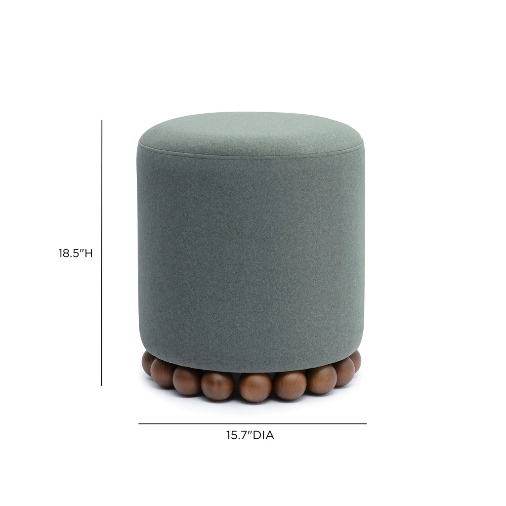 Dex Performance Vegan Mohair Ottoman