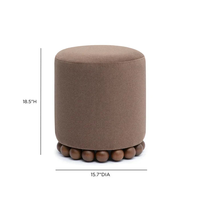 Dex Performance Vegan Mohair Ottoman