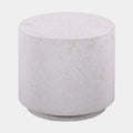 Terrazzo Light Speckled Concrete Round Side Table