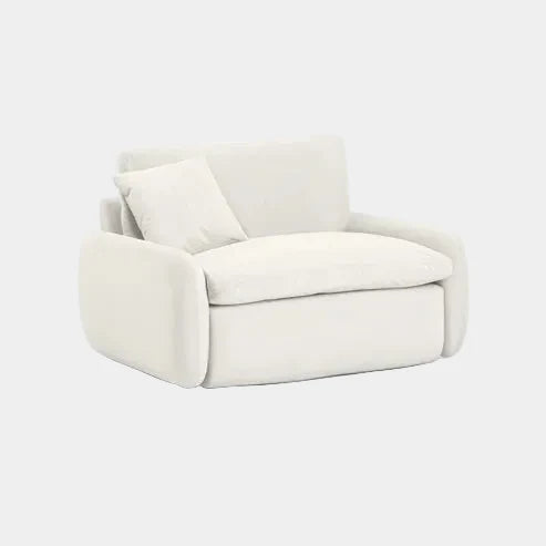 Rachelle Cream Performance Velvet Lounge Chair
