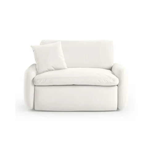 Rachelle Cream Performance Velvet Lounge Chair
