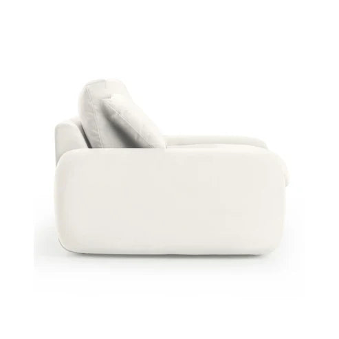 Rachelle Cream Performance Velvet Lounge Chair