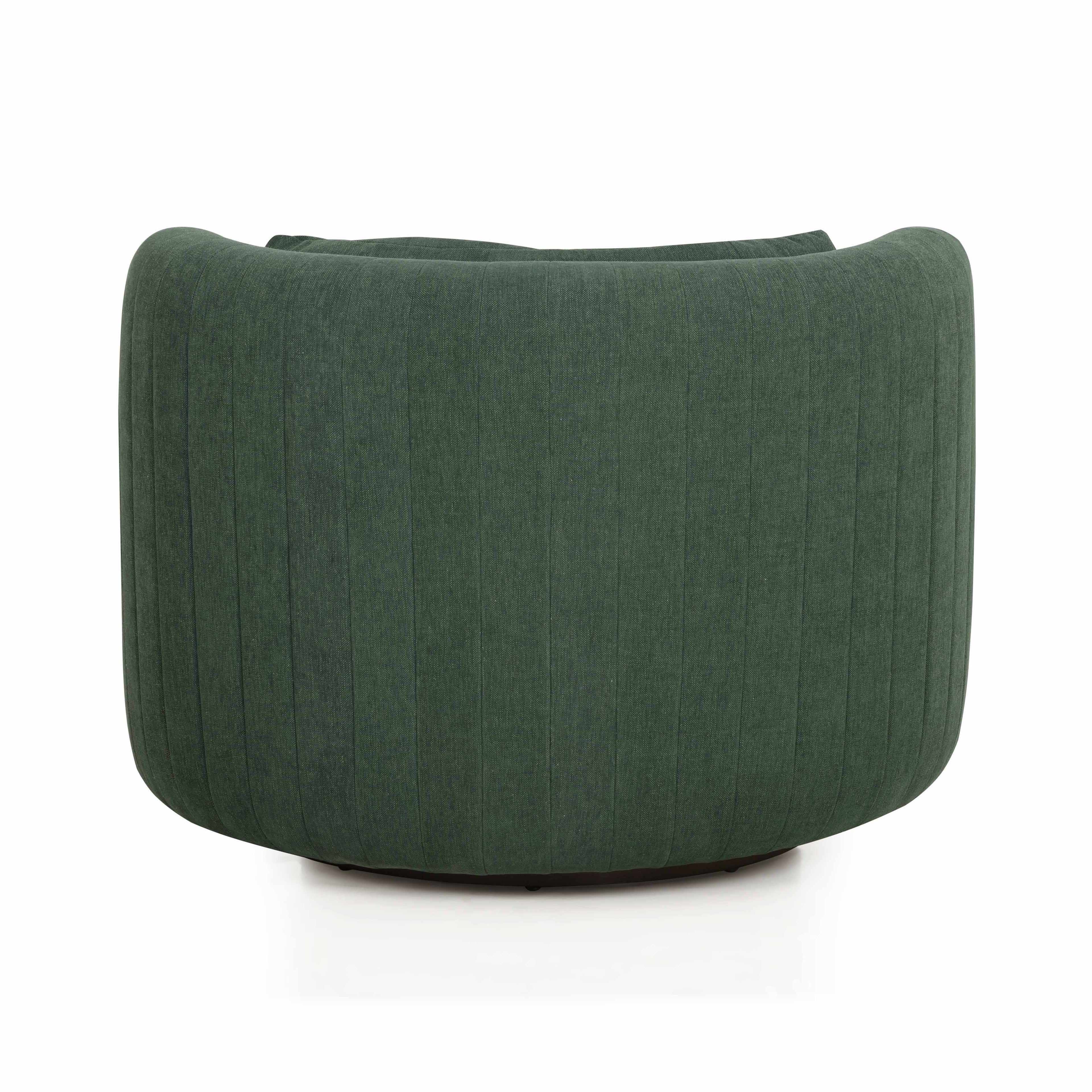 Nura Contract-Grade Chenille Swivel Accent Chair