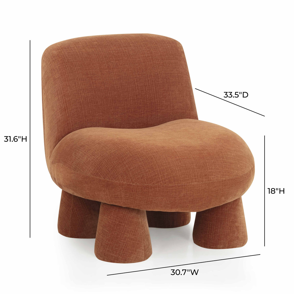 Stomp Upcycled Performance Chenille Accent Chair