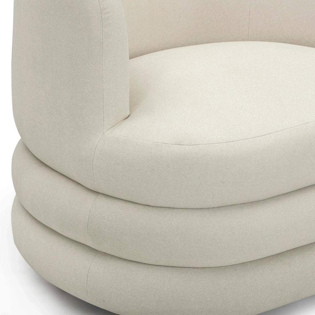 Astor Performance Faux Mohair Swivel Hotel Lounge Chair