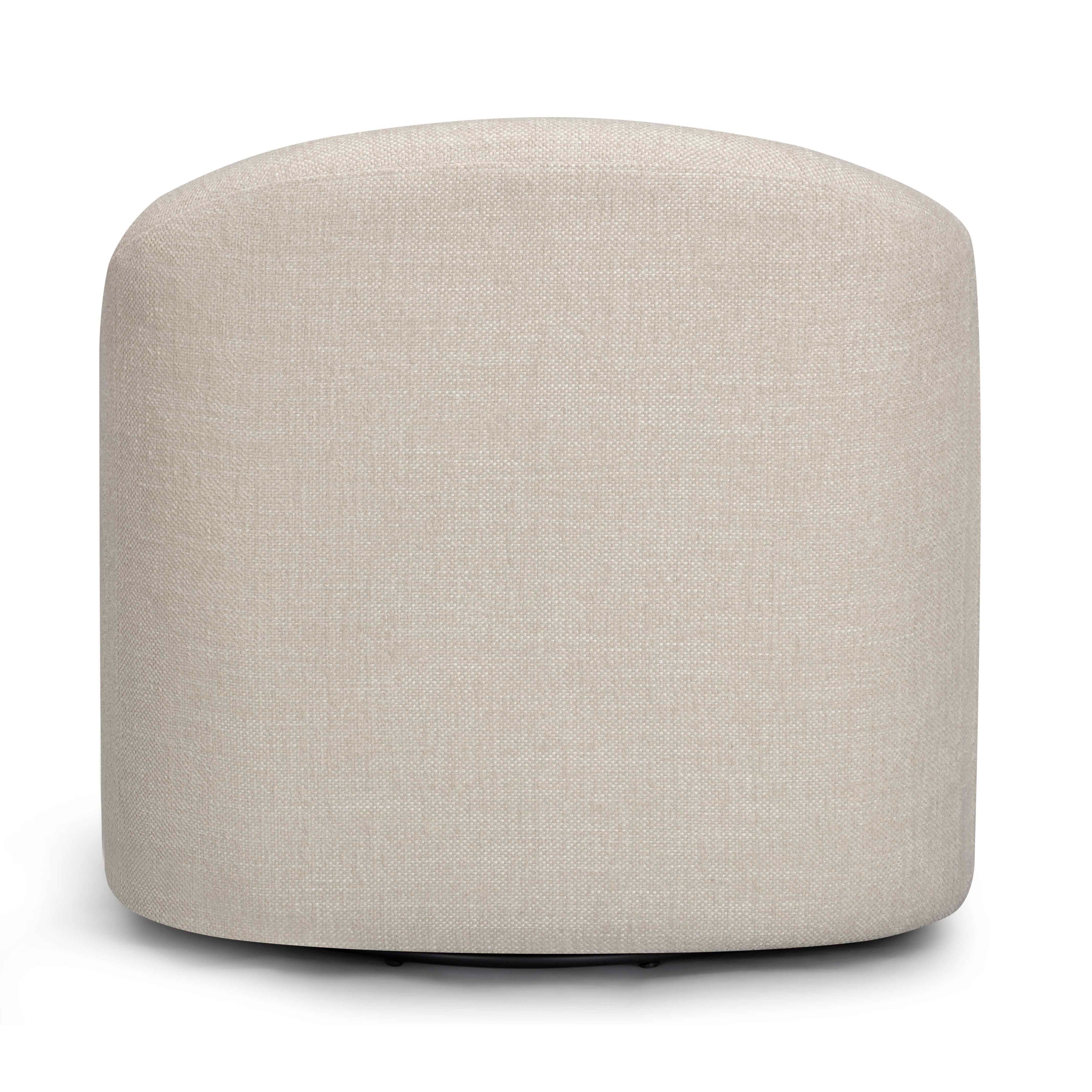 Thao Contract-Grade Basketweave Fabric Swivel Accent Chair