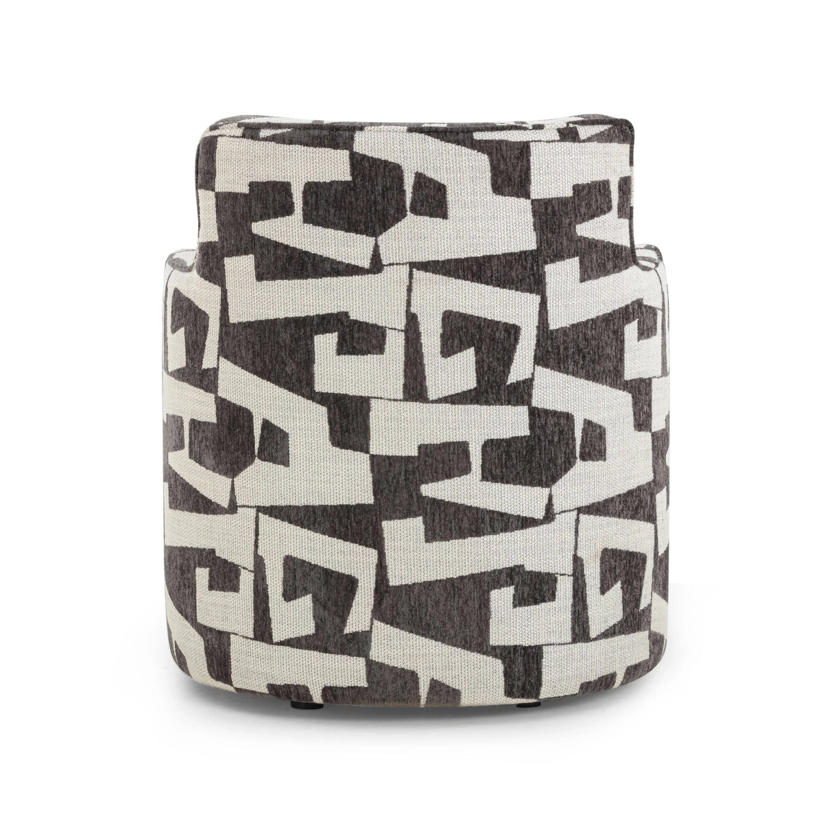 Passe Black Performance Jacquard Swivel Chair
