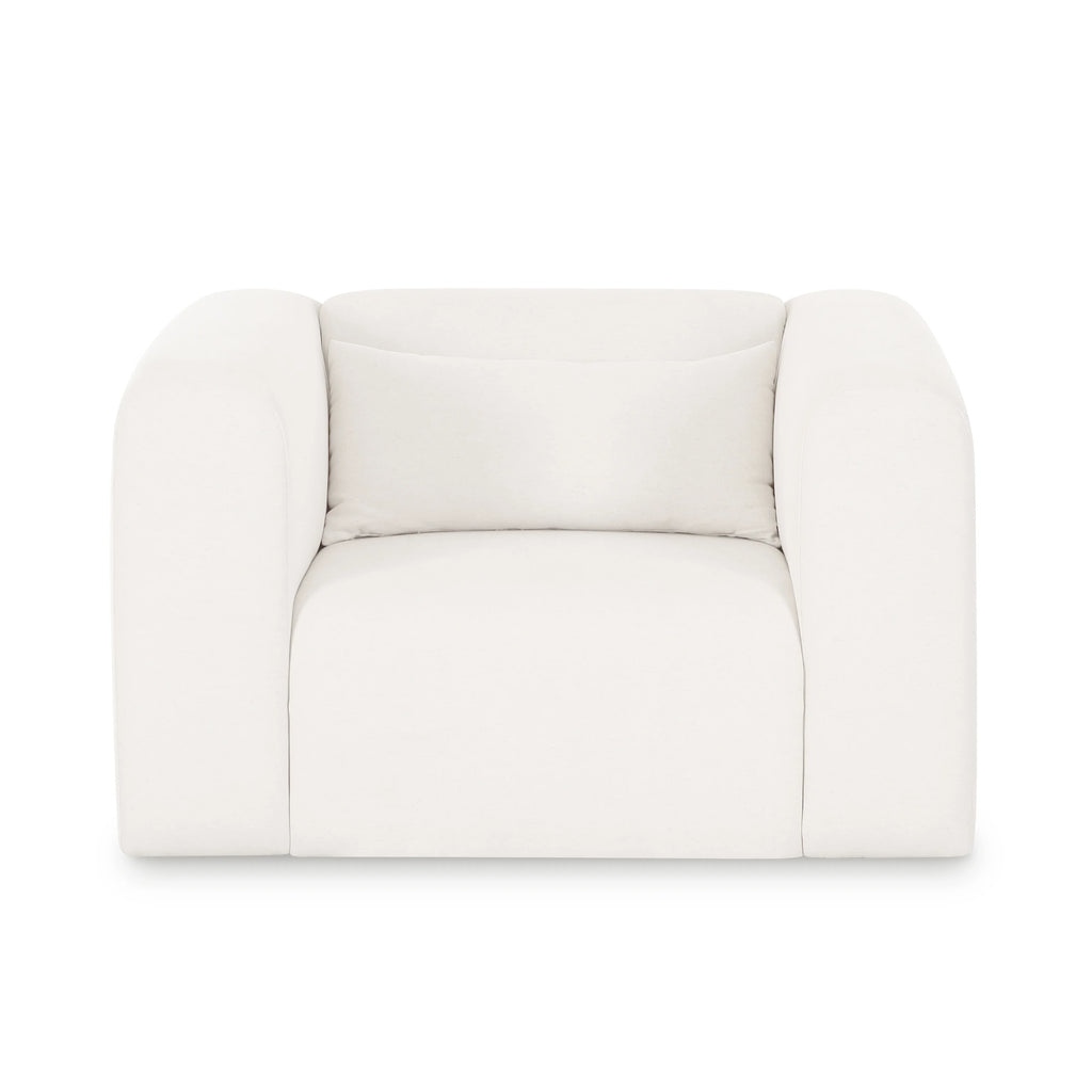 Tarra Cream Performance Chenille Armchair