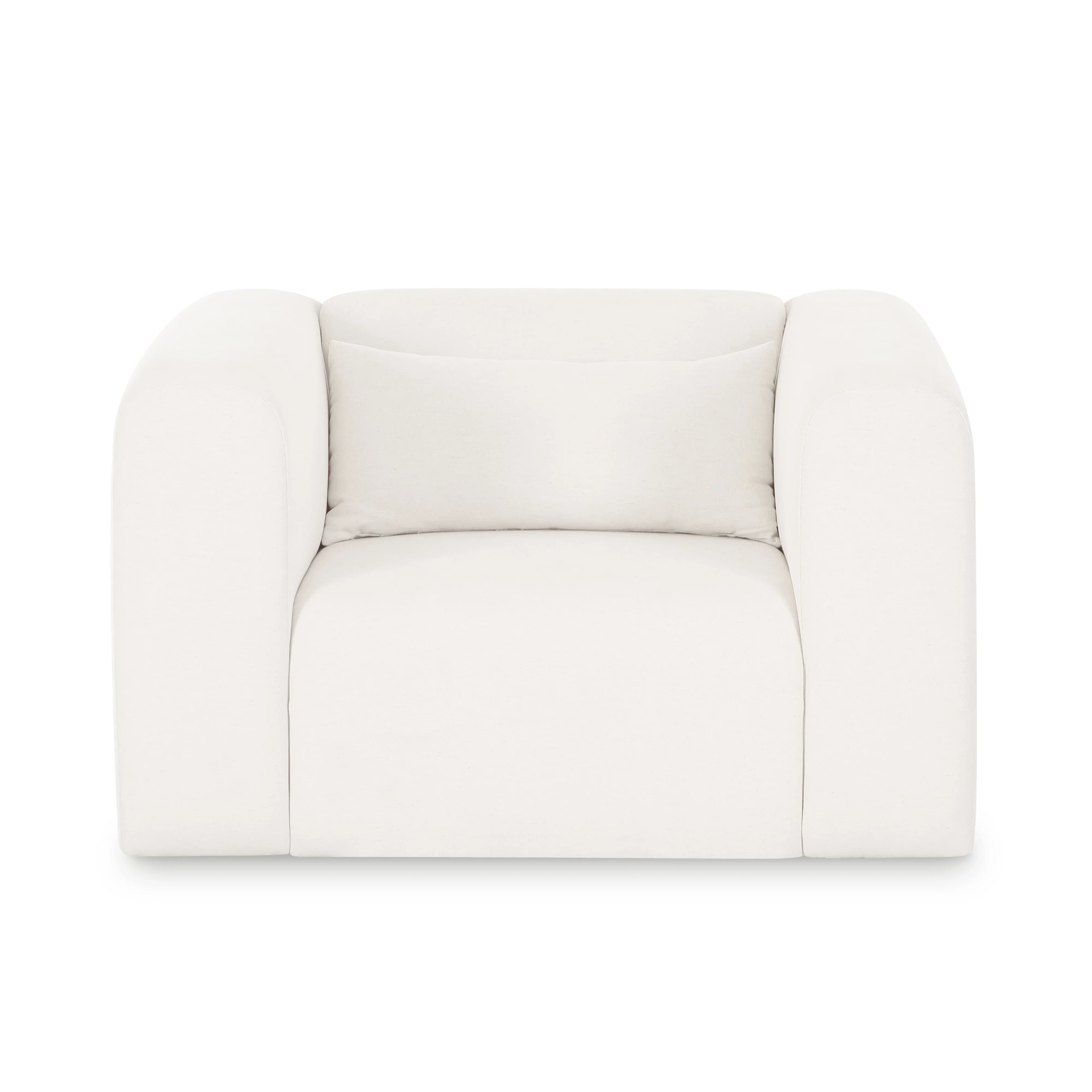 Tarra Cream Performance Chenille Armchair