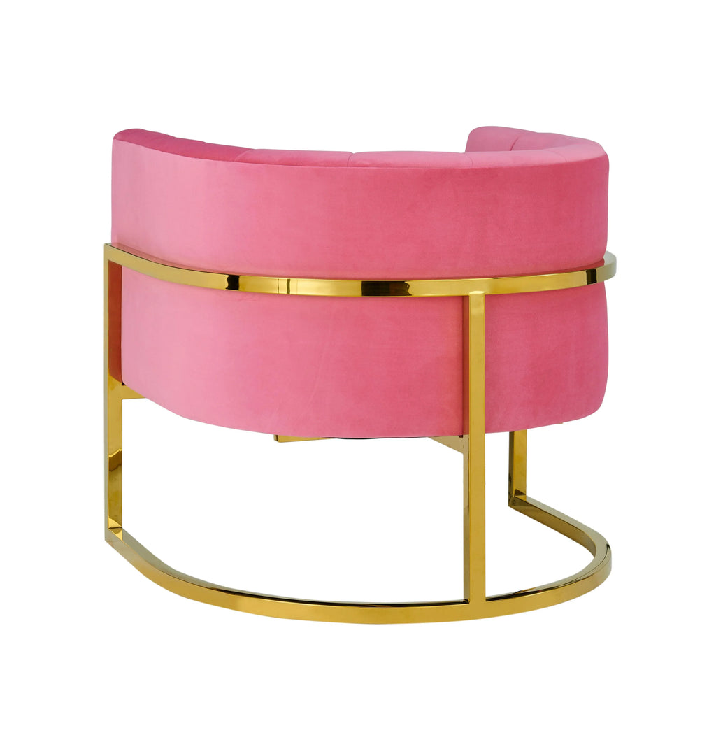 Magnolia Performance Velvet Accent Chair - Gold Base