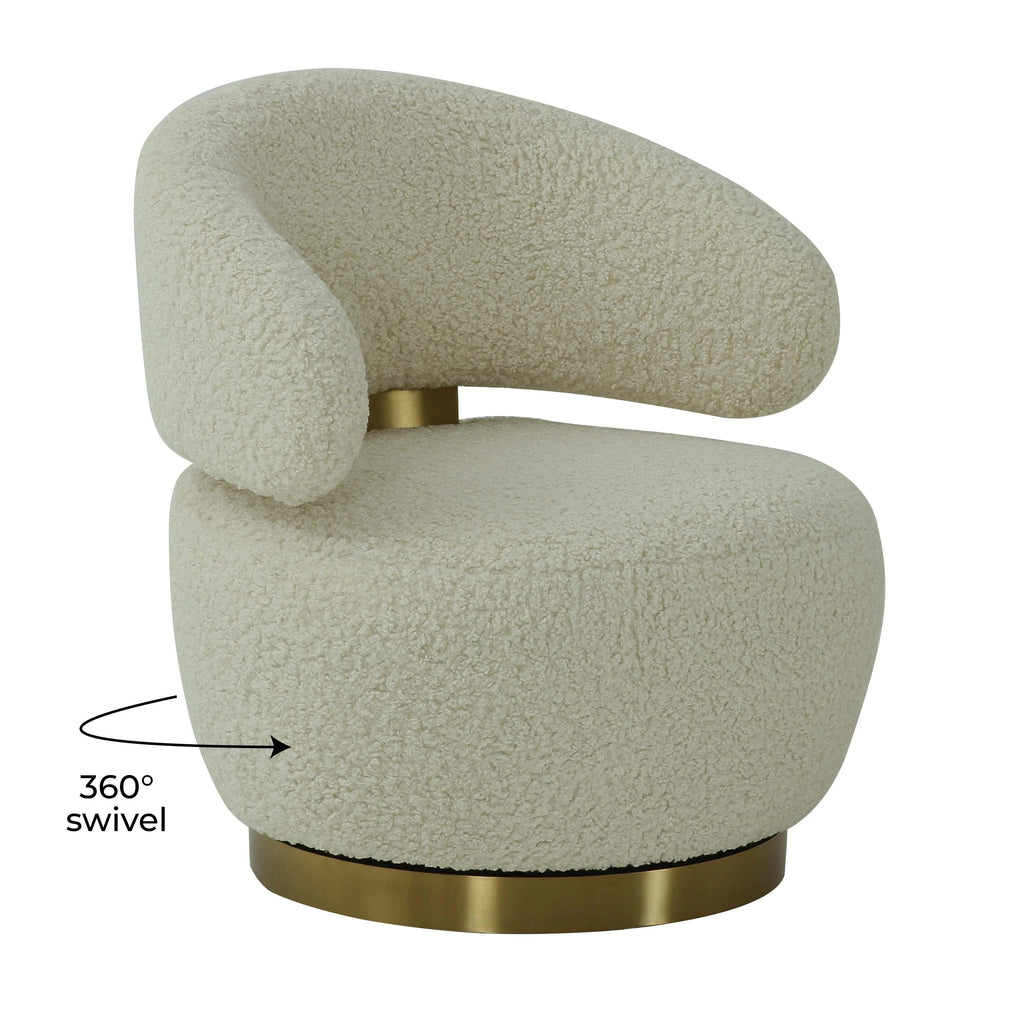 Austin Performance Fabric Swivel Accent Chair