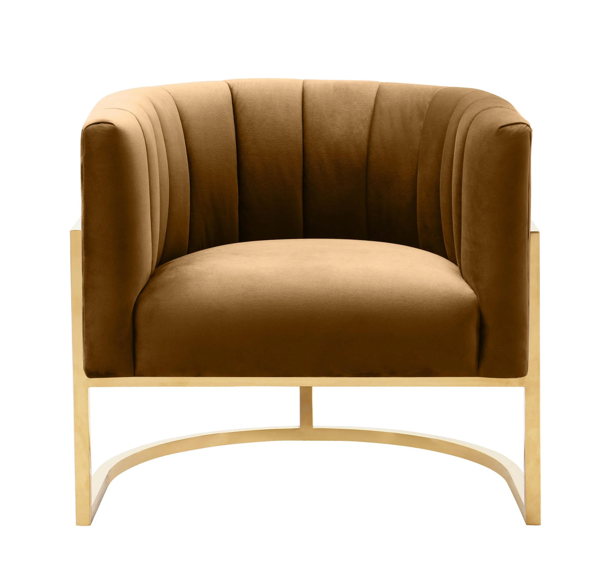 Magnolia Performance Velvet Accent Chair - Gold Base