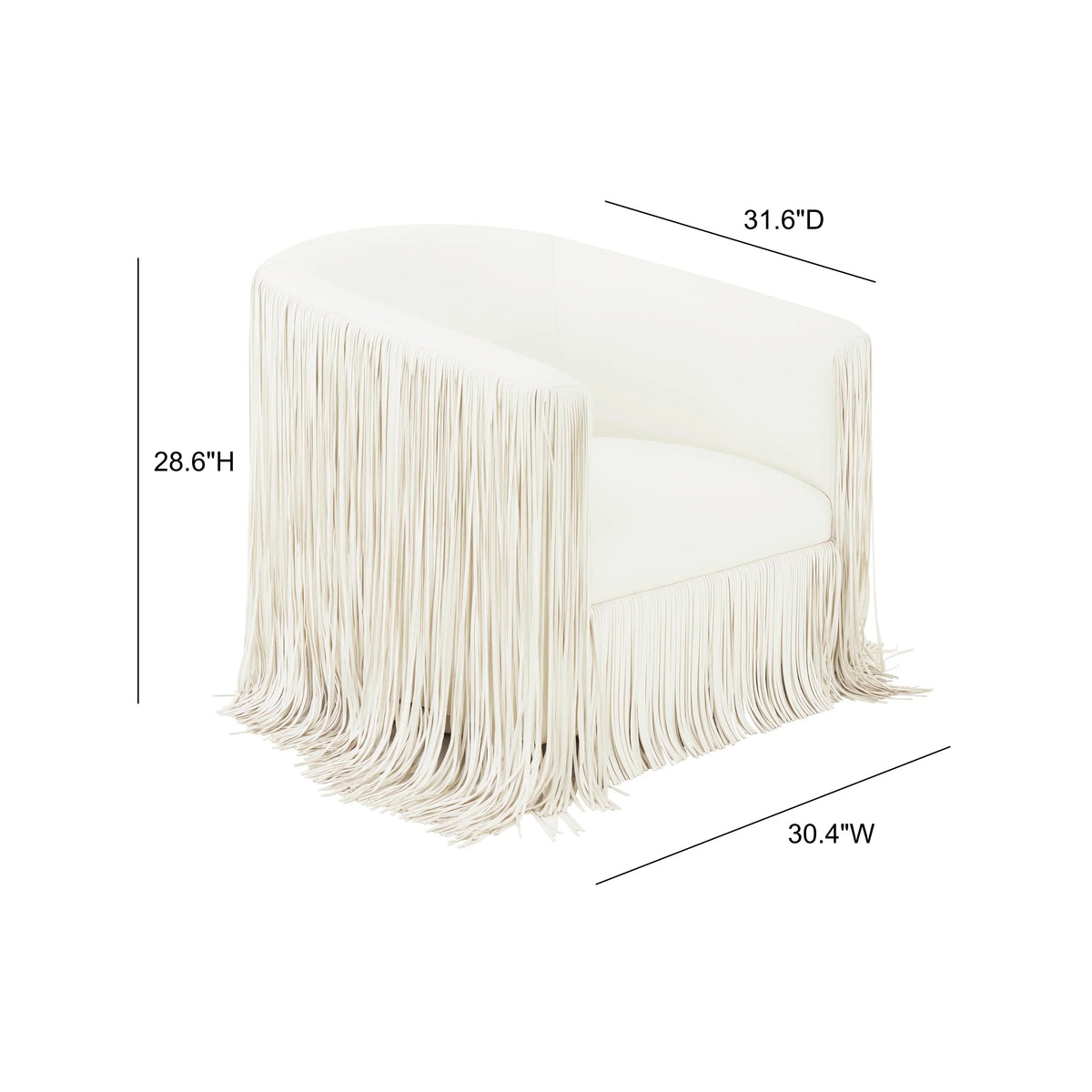 Shag Me Performance Vegan Leather Swivel Accent Chair
