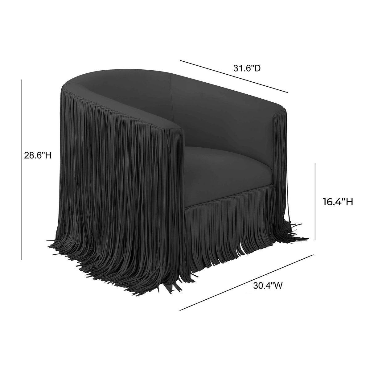 Shag Me Performance Vegan Leather Swivel Accent Chair