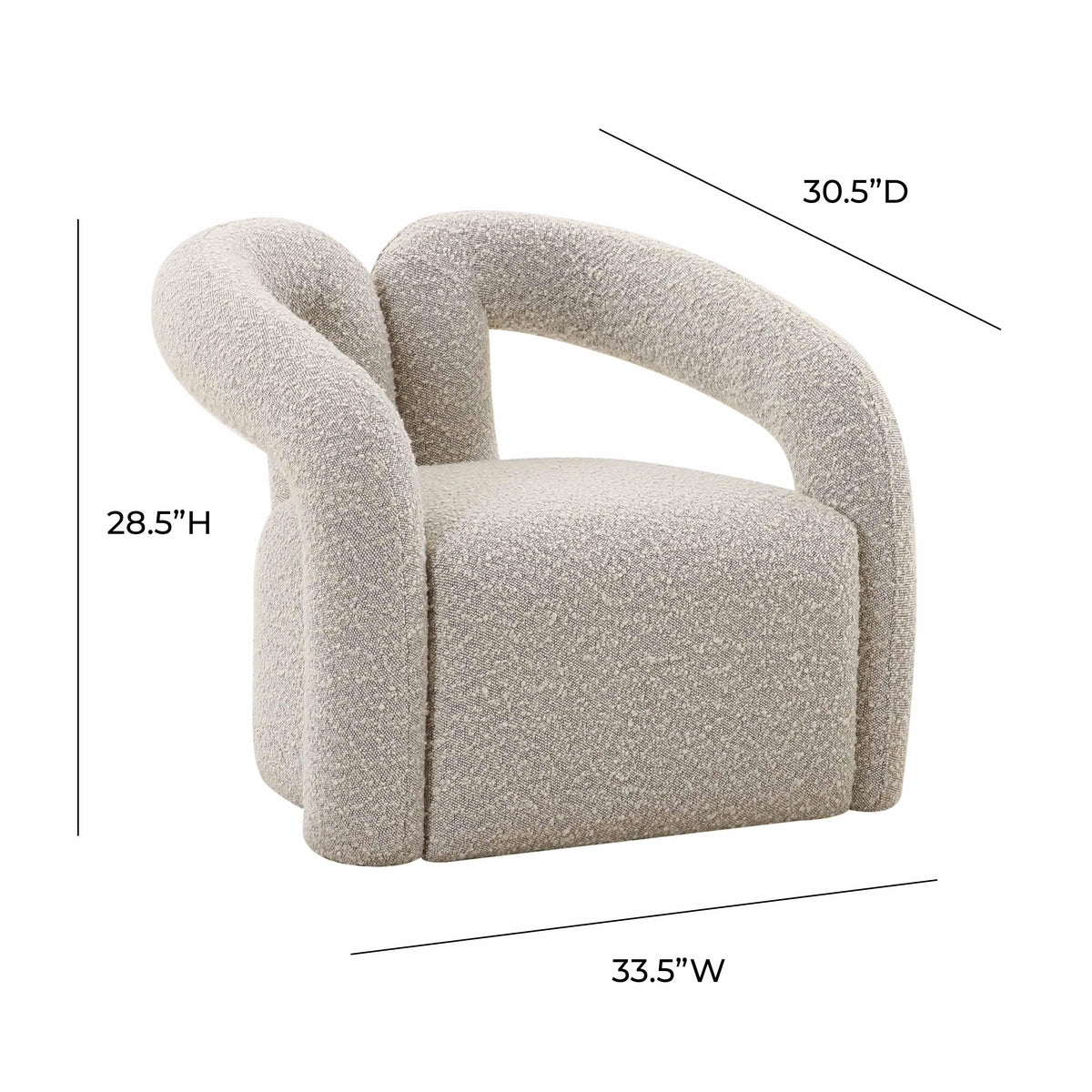 Jenn Speckled Performance Boucle Accent Chair