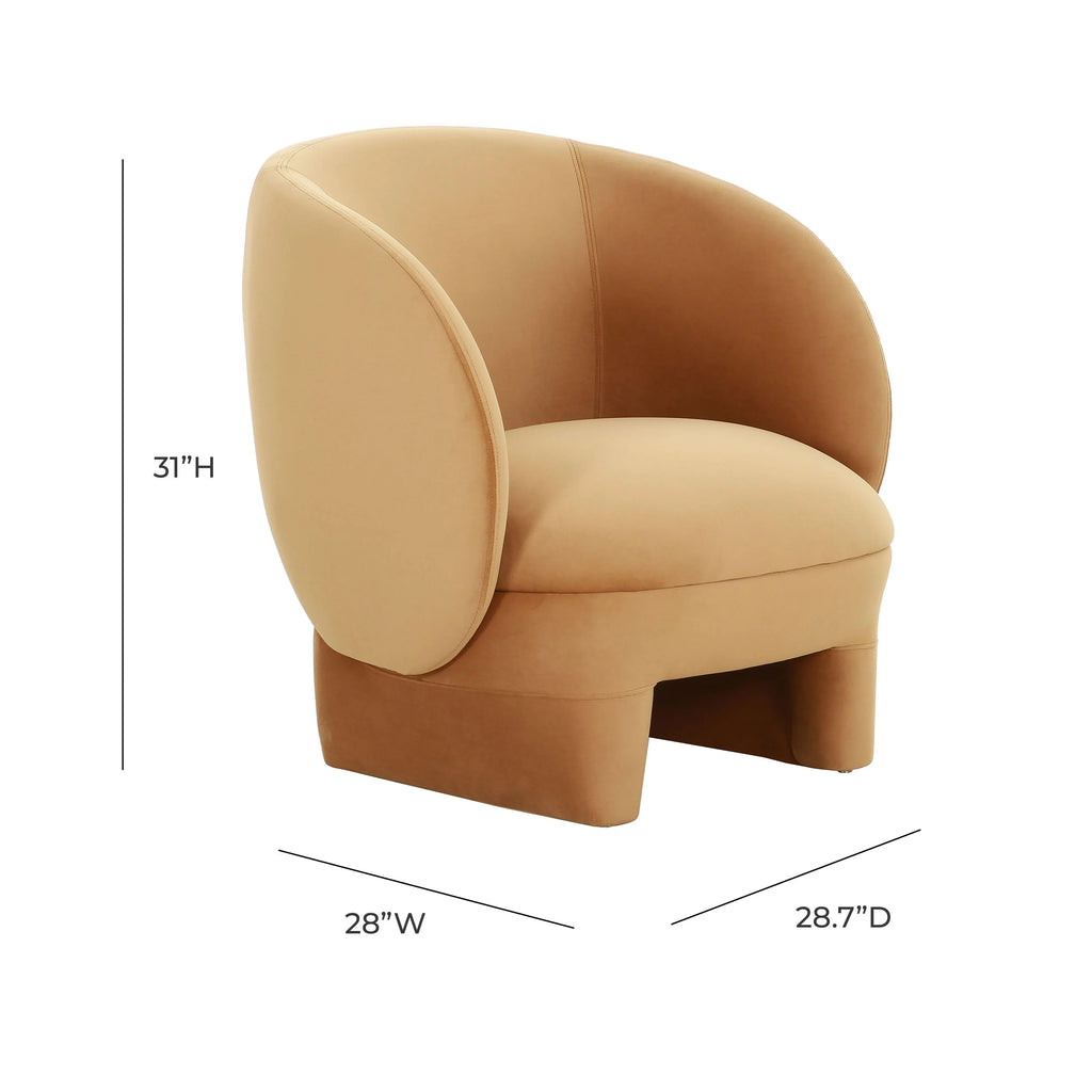Kiki Performance Velvet Accent Chair