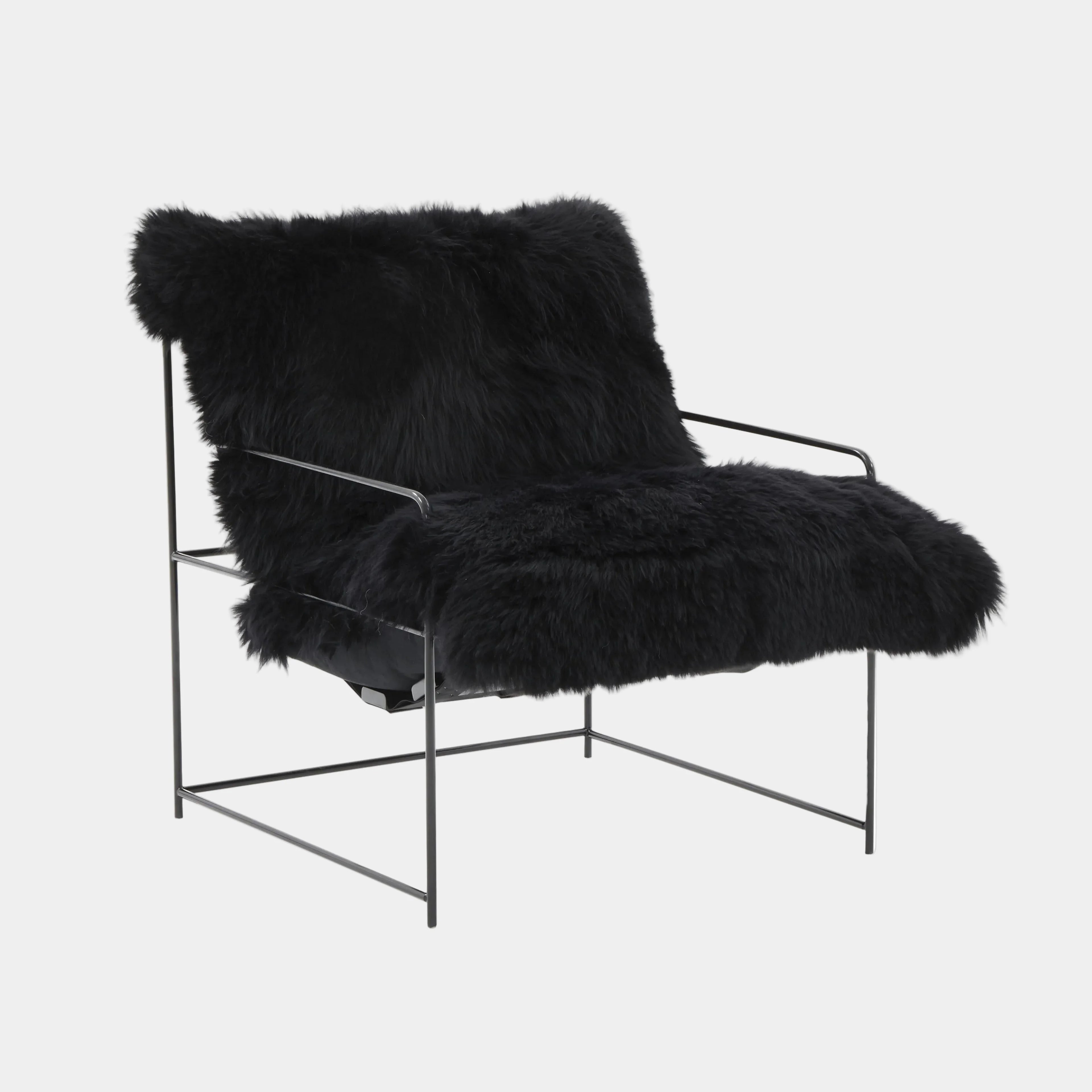 Kimi Genuine Sheepskin Accent Chair