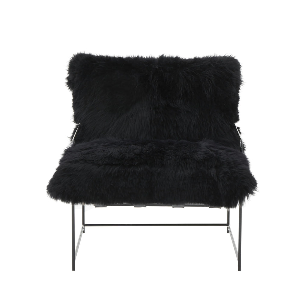 Kimi Genuine Sheepskin Accent Chair