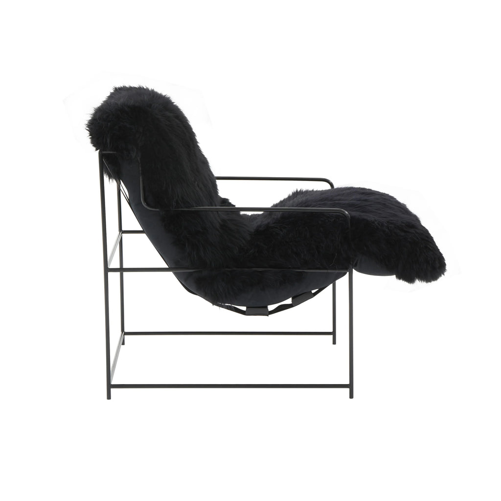 Kimi Genuine Sheepskin Accent Chair