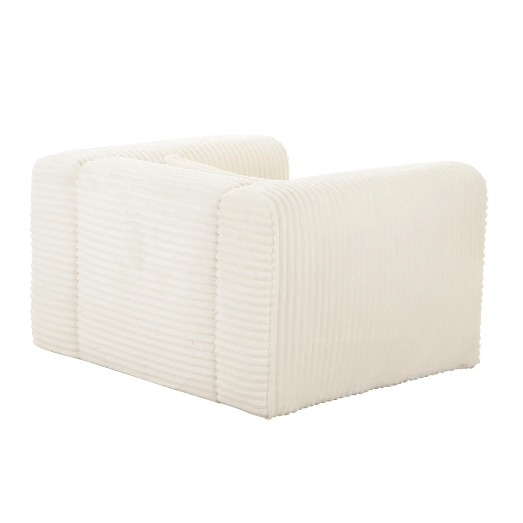 Tarra Fluffy Oversized Performance Corduroy Armchair